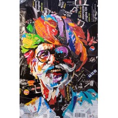 Hafsa Shaikh, 26 x 40 inch, Collage Work On Paper, Figurative Painting, AC-HFS-060